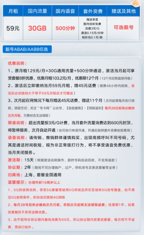 中国联通5g套餐价格表(2022联通5g套餐介绍表)