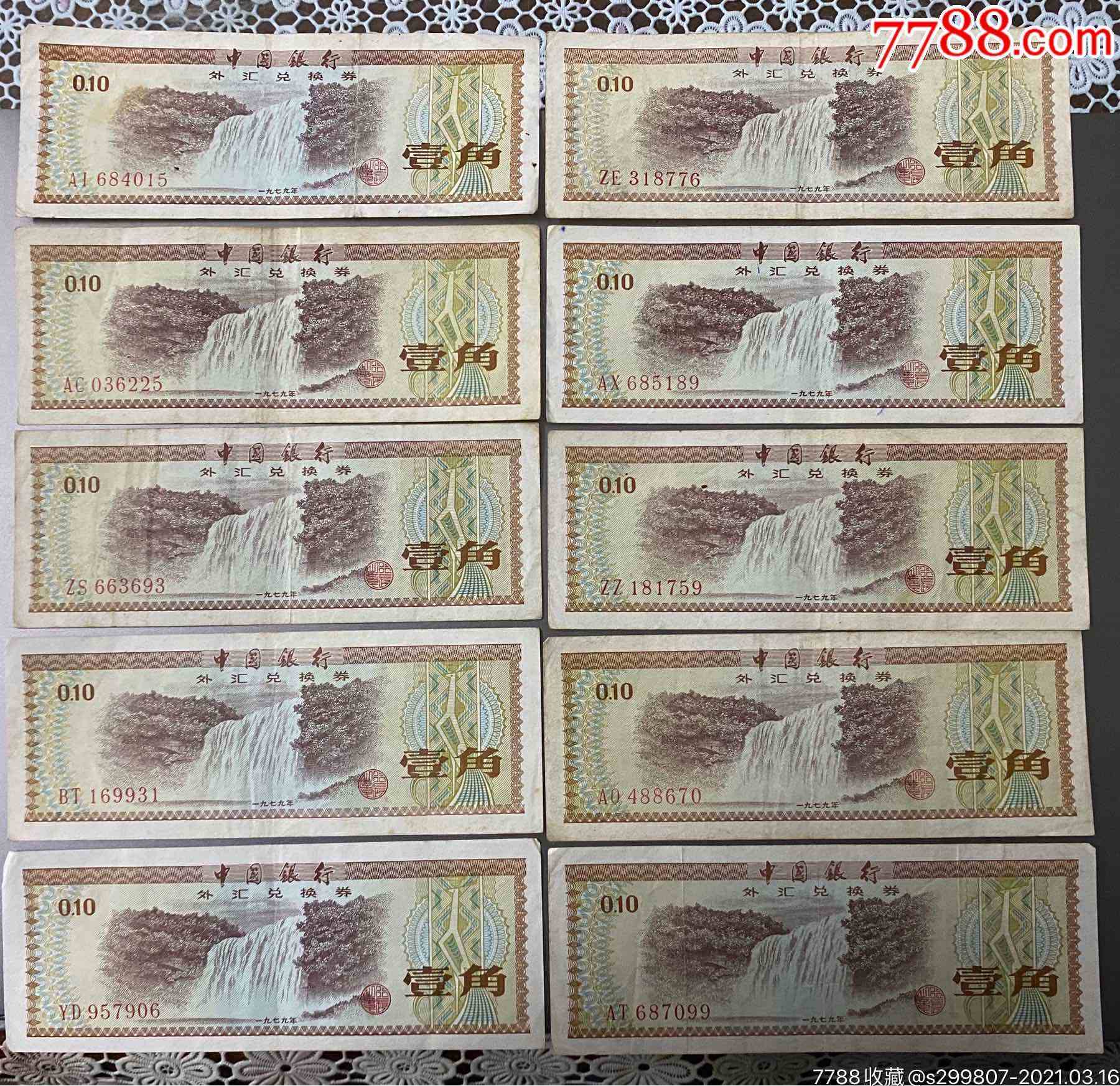 中国银行外汇兑换券(1979年一元外汇券价格) 中国银行外汇兑换券(1979年一元外汇券价格)